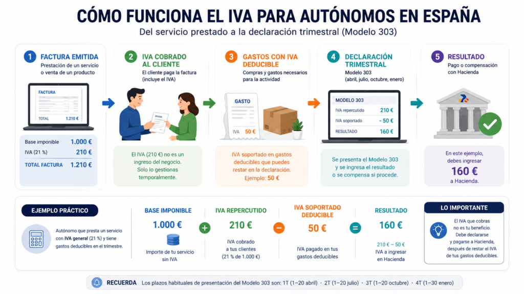 Funcionamiento del IVA para autónomos en España