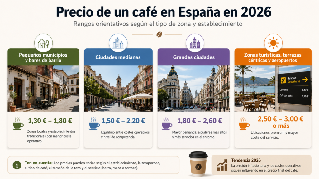 precio café en españa